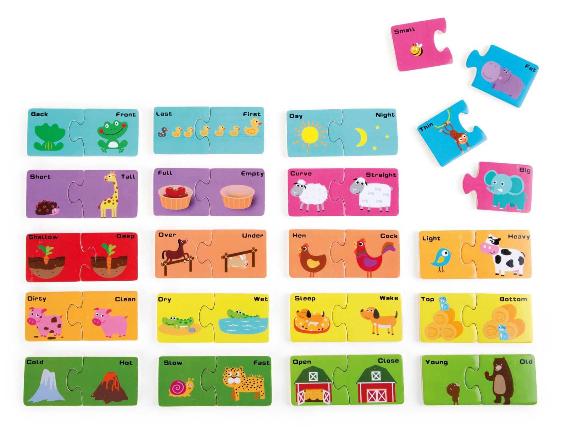 Puzzle didattico "Gli Opposti"