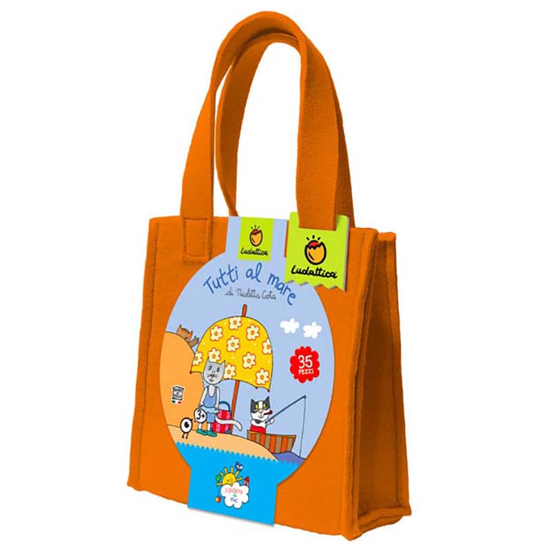 PUZZLE IN BORSETTA 35PZ - TUTTI AL MARE