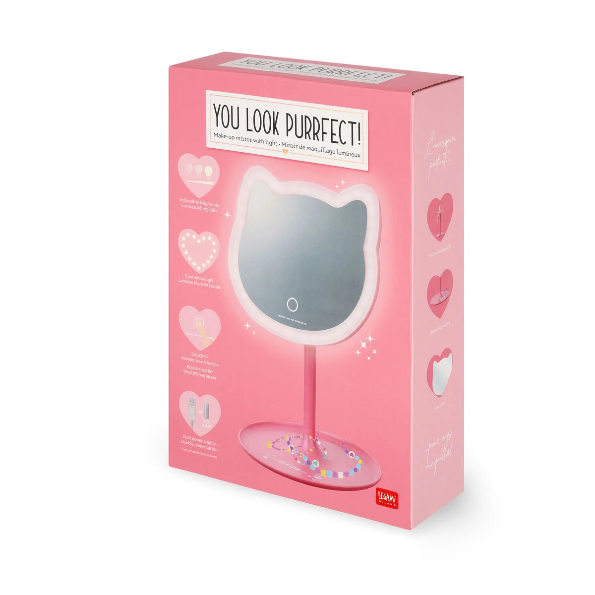 SPECCHIO DA TRUCCO CON LUCE - YOU LOOK PURRFECT!!